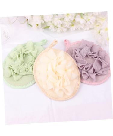 NOLITOY 3pcs Exfoliating Shower Puff Set - Body Scrub Mitts & Gel Removing Tools for Relaxing Bath | Japanese-Style Sea Sponges & Puff Scrubbers - Buy Online on GoSupps.com