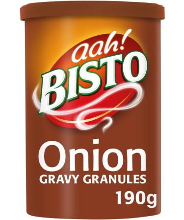 Bisto Onion Gravy Granules 190g - 4 Pack | Just Add Boiling Water Low In Fat & Sugar. - Buy Online on GoSupps.com