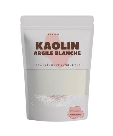 G n rique White Clay - Kaolin Powder - 100% Natural from Benin - Special Purifying Face Mask - Cosmetic Kaolin - 100 g