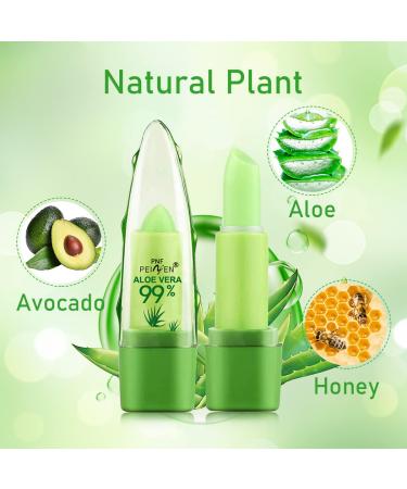 Firstfly 2 Pack Aloe Vera Color Changing Lipstick - Long Lasting Moisturizing Lip Care - Nutritious Plumper Lip Balm - Magic Temperature Color Change Lip Gloss - 2PCS - Buy Online on GoSupps.com
