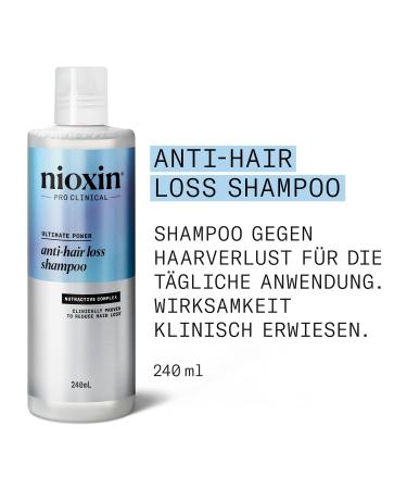 Nioxin Anti-Hair Loss Shampoo – Shampoo gegen Haarausfall mit Koffein Niacinamid - 240 ml (1er Pack) - Buy Online on GoSupps.com