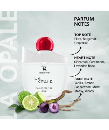 Ramsons - LA OPALE Eau De Parfum | 40 ML | Perfume For Men | TN - Plum Apple Bergamot Grapefruit | MN - Cinnamon Cardamom Lavender Rose | BN - Vanilla Amber Sandalwood Musk Mossy Woody - Buy Online on GoSupps.com
