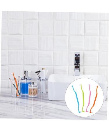 Goohochy Double-Headed Toothbrush Set - 4 Professional Portable Wear-Resistant Tooth Cleaners for Home Use - International Shipping Available - Buy Online on GoSupps.com