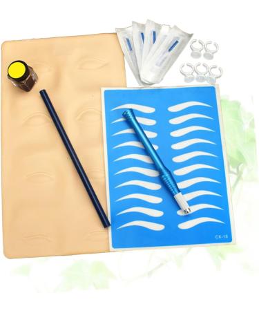 Mikinona Embroidery Kit Cup Embroidery Ink Blue Pencil Skin Practice Eyebrow Dark Coffee and D Pigment Manual Suit - Buy Online on GoSupps.com