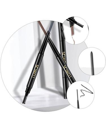 WOONEKY 2 1 Eyebrow Makeup Tools Automatic Rotating Pencil Rotating Eyebrow Makeup Pen Eyebrow Waterproof 1 count (Pack of 1) Brown - Buy Online on GoSupps.com