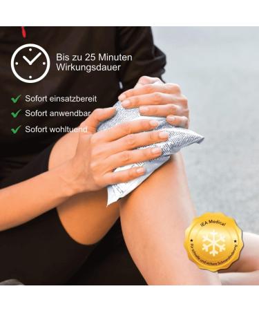 IEA Medical Cold Compress 20 Pack (15.3 x 12.7 cm) | Instant Cooling Packs for Bruises Insect Bites & Injuries | Easy-to-Use Cooling Pads - Buy Online on GoSupps.com