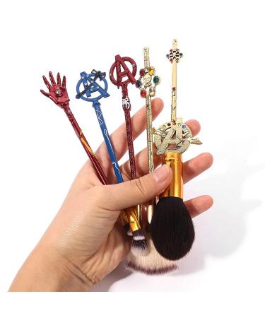 5-Part Classic Film Makeup Brush Set | Essential Brushes for Beginners & Artists | Perfect for Foundation Powder & Eyeshadow - Buy Online on GoSupps.com
