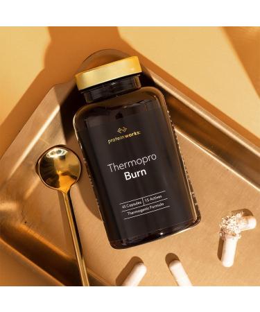 The Protein Works Thermopro Burn Tablets: Preworkout Supplement with Caffeine for Reduced Tiredness & Fatigue | 45 Capsules - Buy Online on GoSupps.com