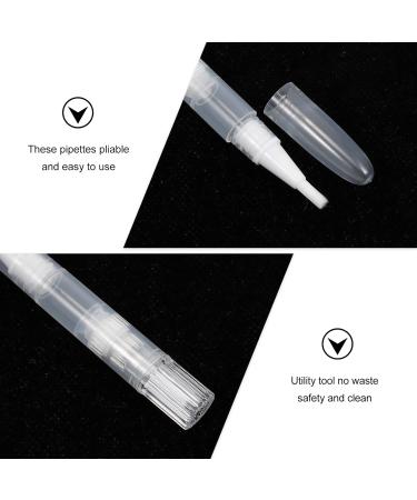 Fomiyes 10-Piece Transparent Lip Gloss & Nail Brush Set - Cosmetic Eyelash Growth Liquid Containers - Clear Lip Gloss Accessories for Flawless Application - Buy Online on GoSupps.com