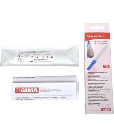 Gima Single Midstream Pregnancy Test - Quick 3-Minute Results for Self-Diagnosis | Shop Internationally - Buy Online on GoSupps.com