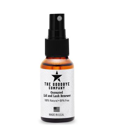The Goodbye Company Ozonated Lid and Lash Renewer Hypochlorous Acid Spray Eyelid & Eyelash Extension Cleanser 100% Natural Lash Cleaning Kit Made in USA (30 mL)