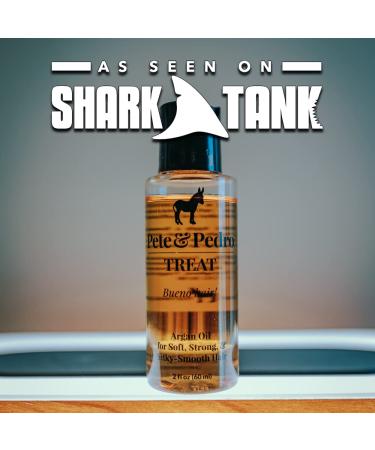 Pete & Pedro TREAT - Argan Oil Hair Treatment 2 oz | Moisturizes & Strengthens for Soft, Frizz-Free Hair | Multi-Purpose Benefits for Dry & Damaged Hair, Skin, Nails & Cuticles | As Seen on Shark Tank - Buy Online on GoSupps.com