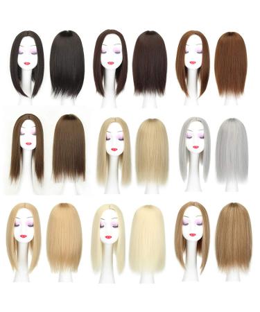 Buy Women's 56 cm Middle Part Straight Hairpiece with Clip - Fudge Color | International Shipping Available - Buy Online on GoSupps.com