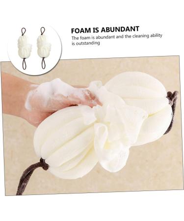 Healeved 2pcs Bath Ball & Flower Towel - Gentle Shower Loofah for Sensitive Skin | Perfect Bathroom Accessory for Women & Men - Buy Online on GoSupps.com