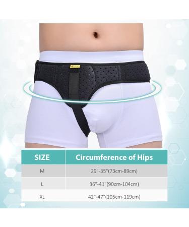 Tenbon Hernia Belt Truss for Single/Double Inguinal or Sports Hernia Hernia Support Brace for Men for Women Pain Relief Recovery Strap with Removable Compression Pads Comfortable Material (Medium) - Buy Online on GoSupps.com