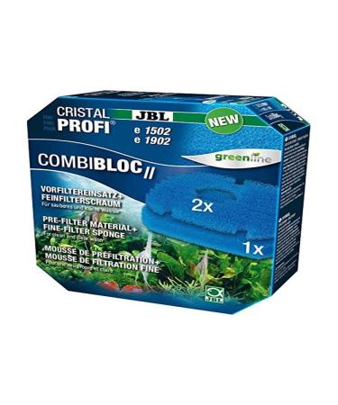 JBL Combibloc II Cristalprofi E 6028900 pre -filter insert and fine filter foam for Cristalprofi E1502/E1902 3 filter inserts single