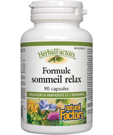 Natural Factors Sleep Relax - Valerian & Hops 90 Capsules for Restful Sleep - Buy Online on GoSupps.com