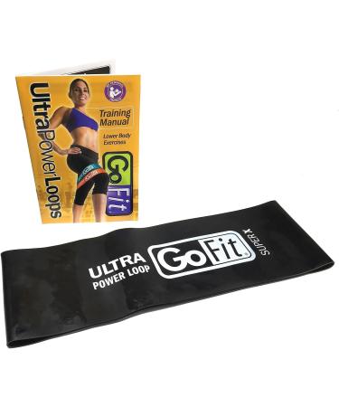 Buy GoFit GF-SUPL-SX Single Ultra Power Loop - Black Super X 25 lbs | Best Power Resistance Bands for Home Workouts - International Shipping Available - Buy Online on GoSupps.com