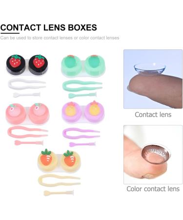 Ultechnov 5-Style Contact Lens Case Holder - Travel Organizer for Lenses & Eye Care - Durable PP Travel Set - Buy Online on GoSupps.com
