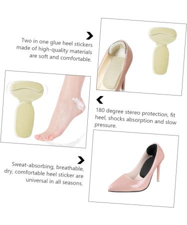 Buy Hemoton 2 Pairs Sponge Heel Inserts | Cushioned Heel Stickers & Protectors for Pain Relief - International Shipping Available - Buy Online on GoSupps.com