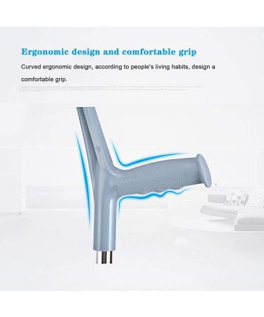 PSMPENG Forearm Crutches Adjustable Forearm Crutches Soft Grip Comfortable Grip with Easy Grip Handles for Mobility and Accessibility After Leg Injury or Surgery Foot Mobility aid Lightweight Arm - Buy Online on GoSupps.com