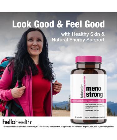 Menopause Supplements for Women | Meno Strong - Natural Relief for Night Sweats Mood Swings Hot Flashes & Hormonal Balance - 60 Capsules - Buy Online on GoSupps.com