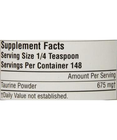 Source Naturals Taurine Powder 3.53 oz | High-Quality Amino Acid Supplement - Buy Online on GoSupps.com