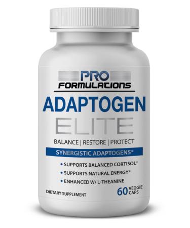 Adaptogen Elite   Synergistic Adaptogen Blend   60 vcaps   Supports Balanced Cortisol & Natural Energy   Enhanced with Rhodiola  Ashwagandha  Astragalus  Schisandra  Eleuthero  Ginseng & L Theanine