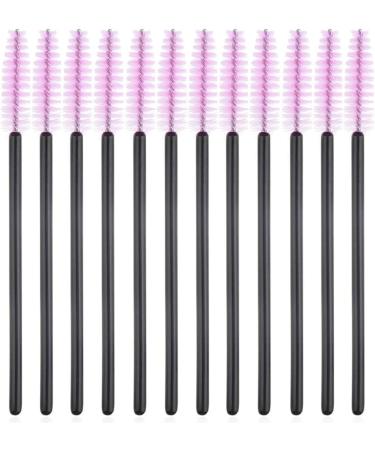 50 Pieces Disposable Eyelash Brushes Mascara Wands Eyelash Eyebrow Applicator Cosmetic Makeup Brush Tool Kits (Black/Pink) Black-Pink - Buy Online on GoSupps.com