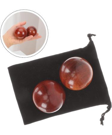 Buy Homsfou 8 STK Wooden Massage Balls - Hand Exercise Gym Training & Relaxation - 5x5cm Stress Relief Globes - Buy Online on GoSupps.com