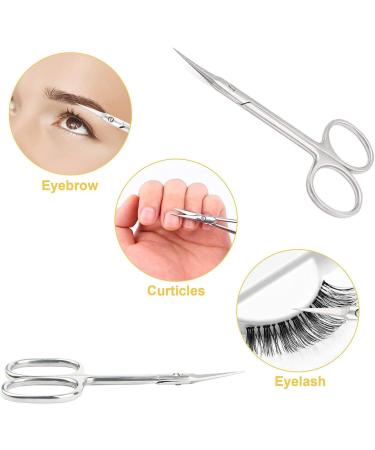 Cuticle Remover Scissors Professional Stainless Steel Cuticle Trimmer for Eyebrow Dead Skin Finger & Toe Nail Care Curved Scissors for Grooming (Silver-jiandao) - Buy Online on GoSupps.com
