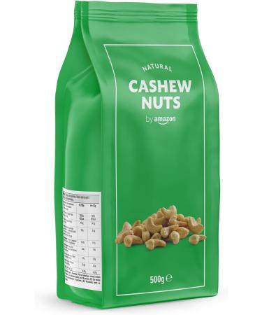 Amazon Whole Unsalted Cashews 500g - Premium Quality Nuts for Snacking - Buy Online on GoSupps.com