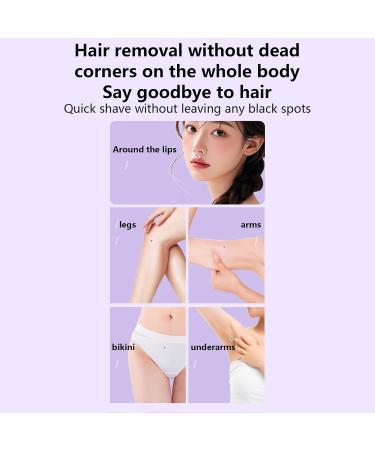 Bikini Shaver Electric Bikini Trimmer Leather Double Heads Body Shaver Facial hair remover for face lip chin underarm legs personal groomer - Buy Online on GoSupps.com