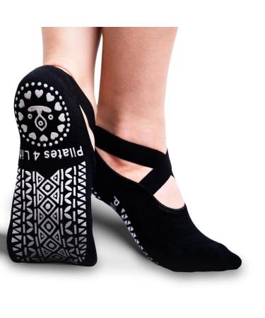 Pilates 4 Life |Pilates and yoga socks for women |Size 37-42 |Extra safe anti-slip sole for 100% stability and comfort