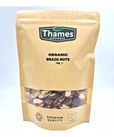 Thames Organic 250g Brazil Nuts - Certified Organic, Non-GMO, Vegan | Resealable Bag, No Additives or Preservatives - Buy Online on GoSupps.com
