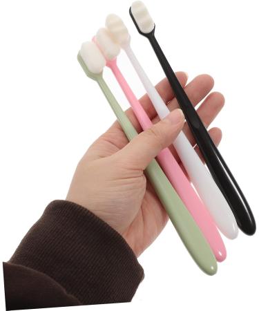 PopetPop 4-Piece Soft Toothbrush Set | Extra Soft Natural Bristles Adult & Pregnancy Toothbrush - 1 Pack - Buy Online on GoSupps.com