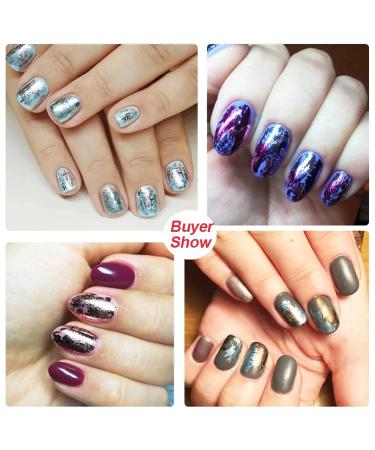 14 Colors Metallic Nail Foil Transfer Stickers - Holographic Effect Nail Art Accessories | Gold, Silver, Matte Transfer Foils - Nail Decals for Manicure Decoration - Buy Online on GoSupps.com