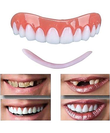 IITaozi Comfortable Fit Natural Color Cosmetic Teeth Whitening Strips - Silicone Artificial Teeth Braces (1 Pack) - Buy Online on GoSupps.com
