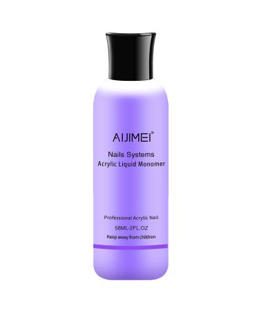 Acrylic Monomer Acrylic Liquid 58ml 2OZ Acrylic Liquid Monomer For Acrylic Powder Acrylic Nail Liquid Monomer For Acrylic Nails Acrylic For Nails Powders & Liquids Acrylic Nail Powder And Liquid 2 oz