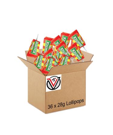 Swizzels Drumstick Mega Lollies 28g Individually wrapped (36 Lollipops (Full Box)) 36 Lollipops ( Full Box ) - Buy Online on GoSupps.com