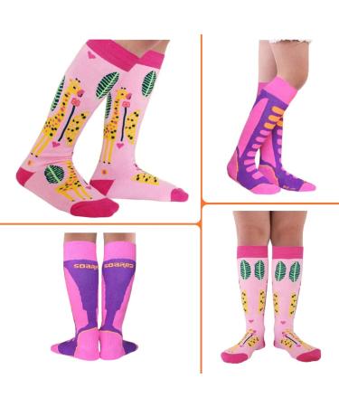 Buy 7-Mi Children's Ski Socks - Unisex Thermo Winter Socks Warm & Breathable Quick-Drying 2 Pairs for Ages 5-10 - Perfect for Snowboarding & Skiing - Buy Online on GoSupps.com