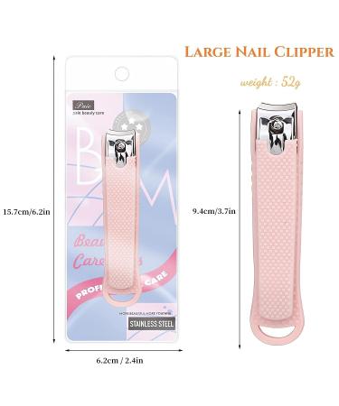 NEMIBAD Stainless Steel Fingernail and Toenail Clipper Set with Large Nail Cutter - Silicone Wrapped for Precision Manicure - Buy Online on GoSupps.com