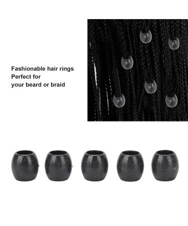 ANGGREK 100 Pieces Black Hair Braiding Beads - Premium Dreadlocks & DIY Hair Accessories - Buy Online on GoSupps.com