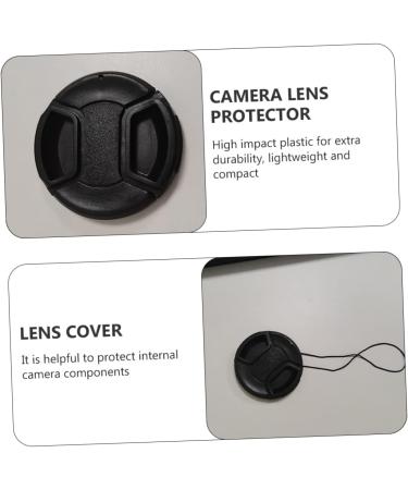 Milisten 4 Pcs Camera Lens Cover Centre Pinch Lens Cover Lens Cap Camera Lenses Camera Lens Lid Shots Lens Protector Lens Hood Cap Camera Body Cap Camra Back Cover Plastic SLR Camera Black 5.5X5.5CM - Buy Online on GoSupps.com