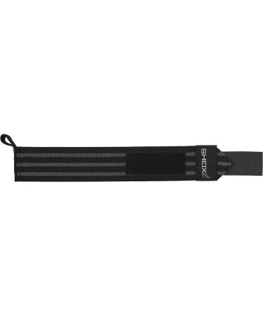 SHEIX Weightlifting Wrist Wraps for Men & Women - 18 Support Straps for Deadlift, Bench Press, Crossfit & Powerlifting - Grey - Buy Online on GoSupps.com