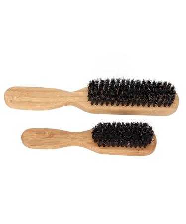 2pcs Beard Brush Set - Wooden Handle Skin-Friendly Barber Tool for Easy Beard Care & Cleaning - Buy Online on GoSupps.com