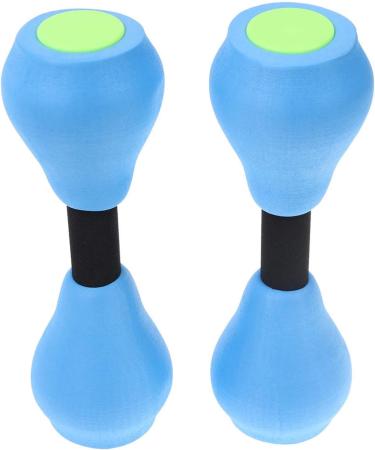 SDUSEIO 1 Pair Aquatic Exercise Dumbbells - Water Aerobics Foam Dumbbells for Pool Resistance Training - Blue (2 Pieces) - Buy Online on GoSupps.com