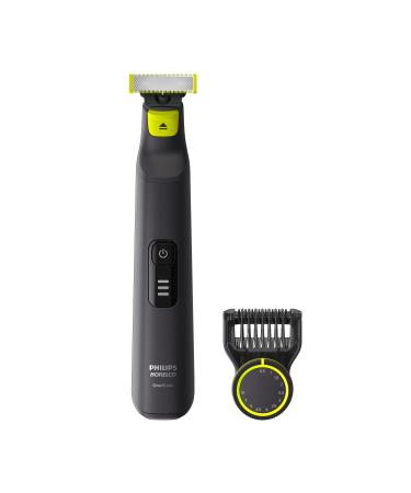 Philips Norelco OneBlade Pro Hybrid Electric Trimmer and Shaver, Black, 2 Piece, QP6530/70