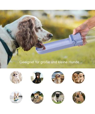Shop KQPIINW 420ml Portable Pet Water Bottle - Ideal for Dogs & Cats | Safe Spout Design for Hiking Walking & Running - Purple - Buy Online on GoSupps.com