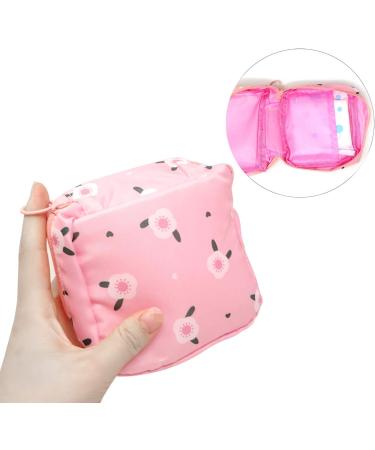 HONBAY Large Capacity Sanitary Napkin Bag | Cute Stylish Tampons Pouch and Nursing Pad Holder | Coin Purse Makeup Bag - Buy Online on GoSupps.com